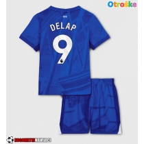 Otroške Nogometnih dresov Chelsea Liam Delap #9 Domači 2025-26 Kratki rokavi (+ hlače)